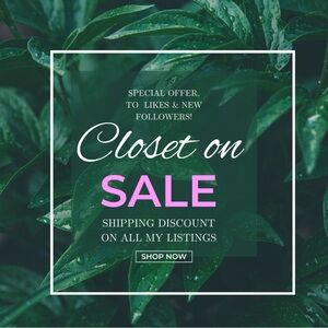 Special offers + Shipping discount in all my Items.